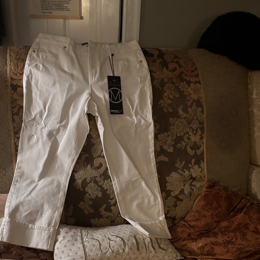 NYDJ Women's White Jeans